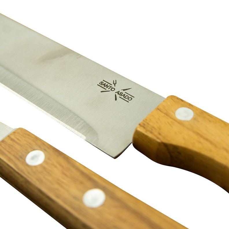 SET 2 PCS CUCHILLO Y TENEDOR ASADO ALEX -1