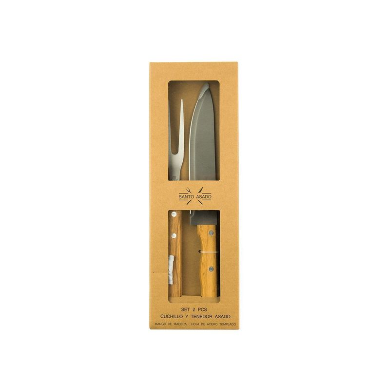 SET 2 PCS CUCHILLO Y TENEDOR ASADO ALEX -3
