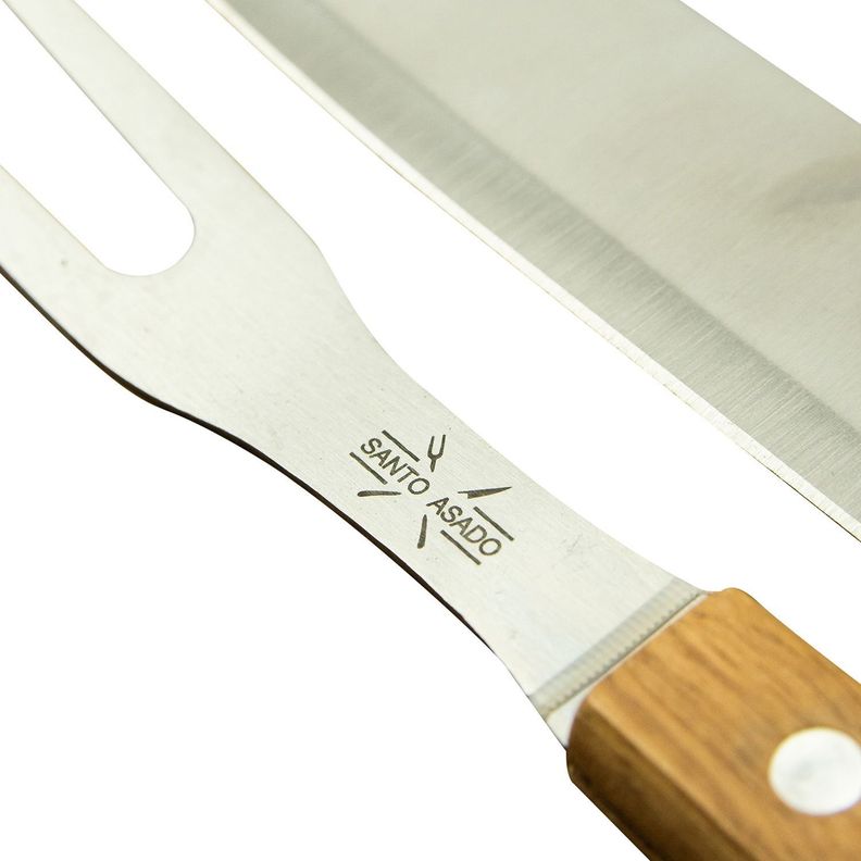 SET 2 PCS CUCHILLO Y TENEDOR ASADO ALEX -2