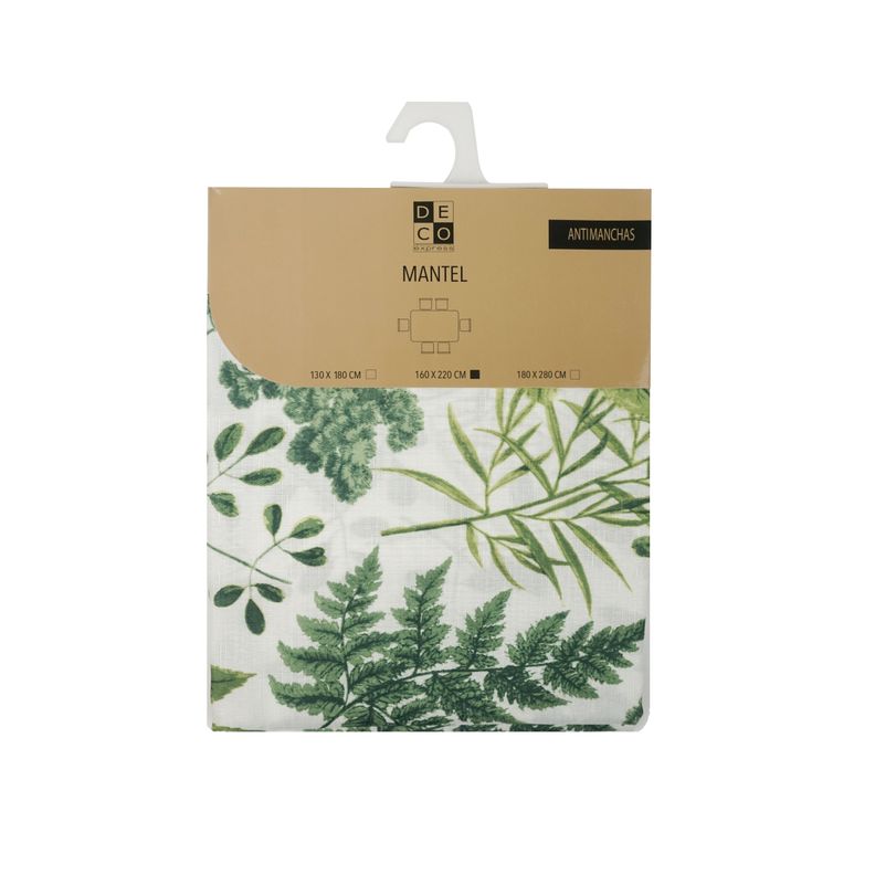 MANTEL ANTIMANCHAS BOTANICO 130X180 CM  -1