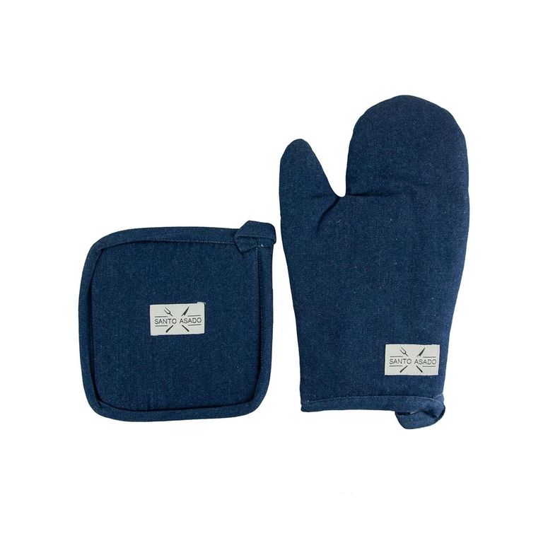 Set Toma Olla Y Guante Azul-0