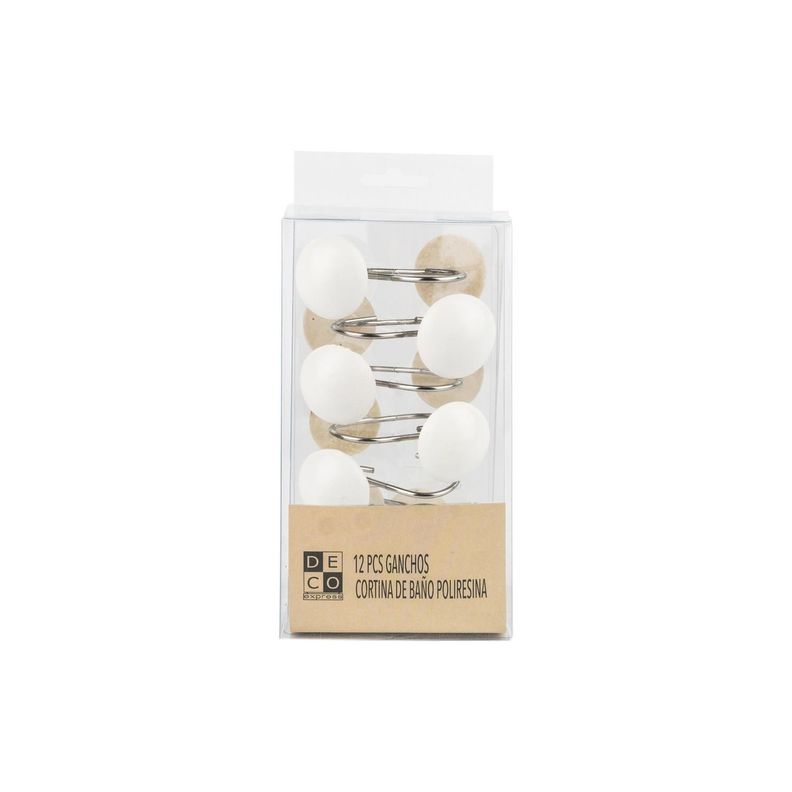 Set Ganchos Poliresina Blanco-0