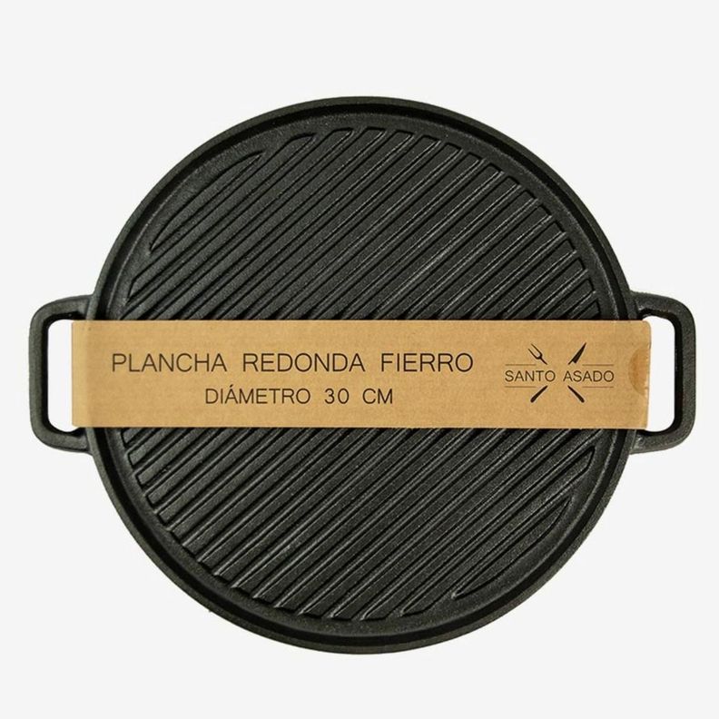 Plancha Redonda Fierro 30 Cm-0