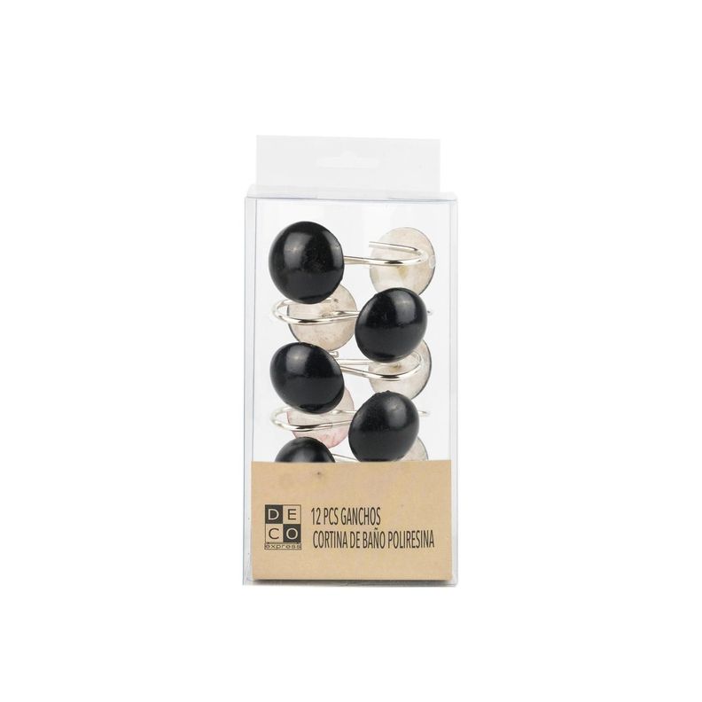 Set Ganchos Poliresina Negro-0