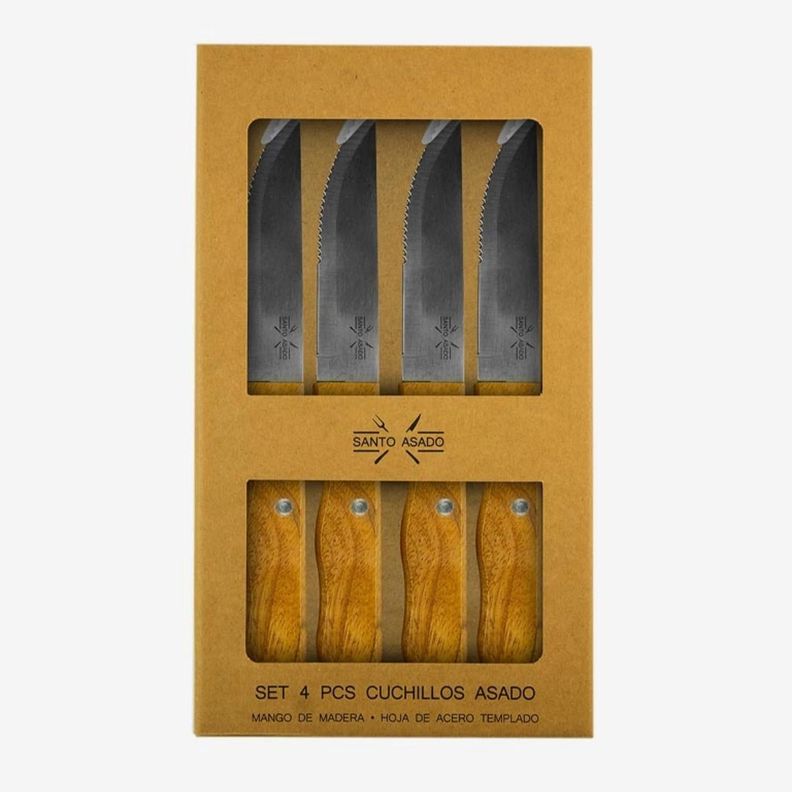 Set 4 Pzs Cuchillos Asado Lyn-1