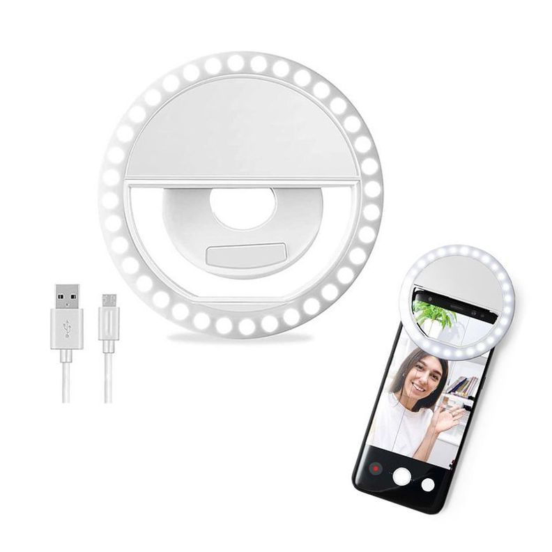 Aro de luz Led para celulares y tablets USB-0