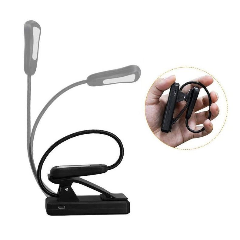 Lámpara De Escritorio Portátil Tipo Clip Carga Usb-2
