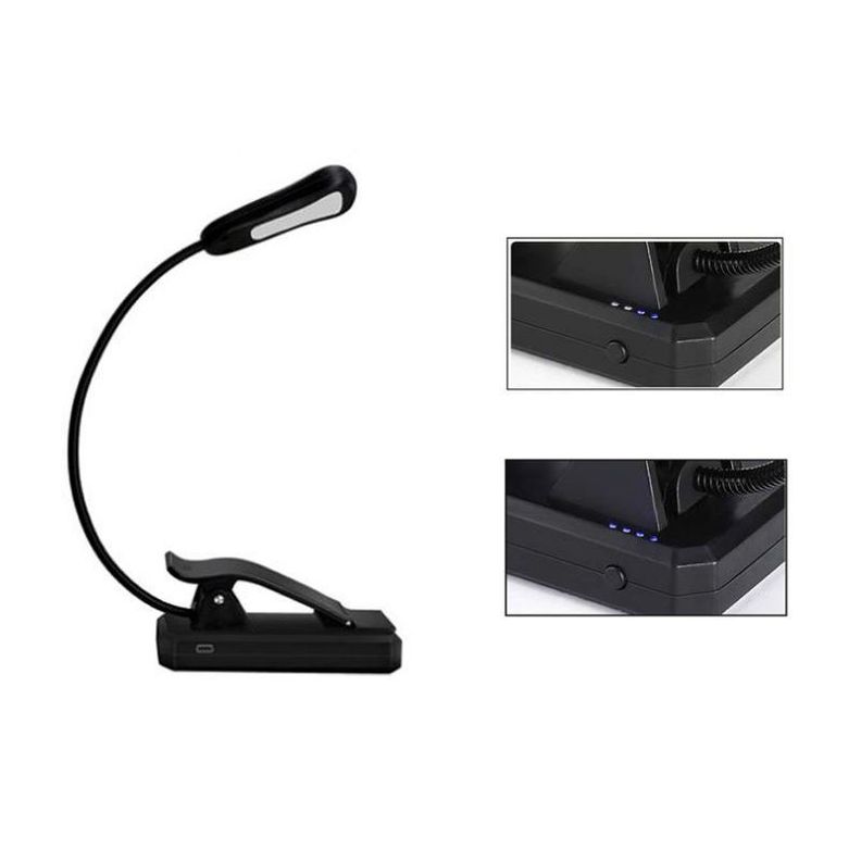 Lámpara De Escritorio Portátil Tipo Clip Carga Usb-5