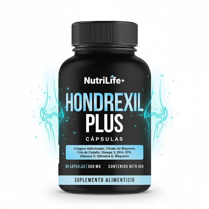 Hondrexil Plus 90 Capsulas Nutrilife+ Ayuda Articulaciones Natural 500mg