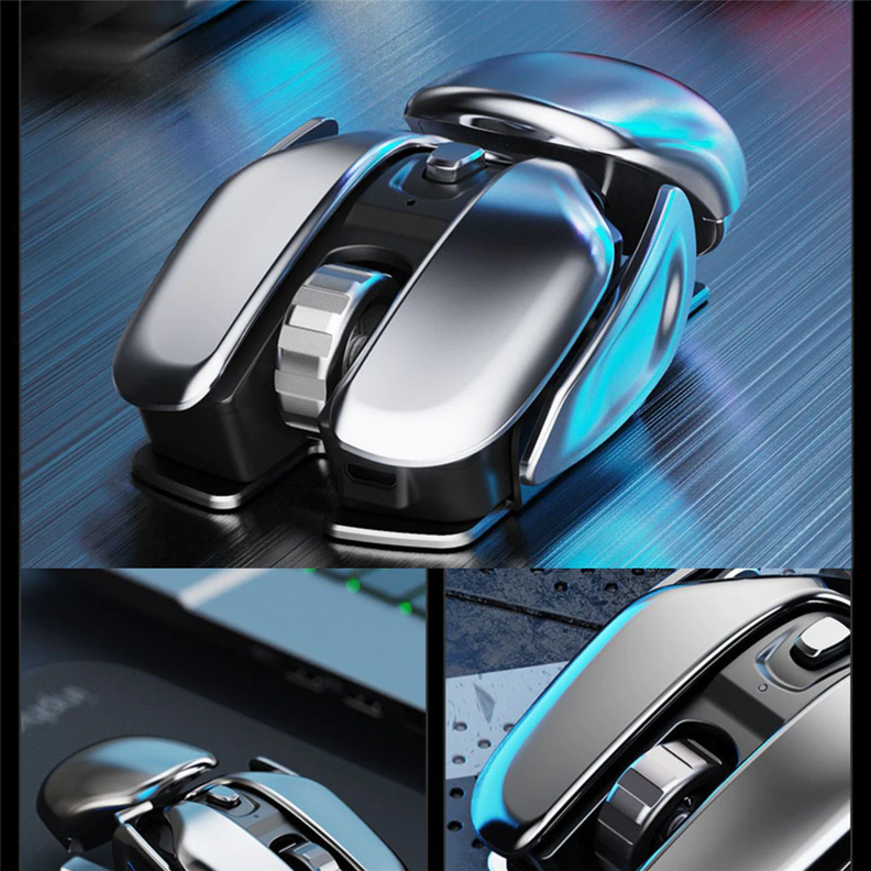 Mouse Gamer Ianlámbrico Silenciosos PX2 Metal 2,4G-3