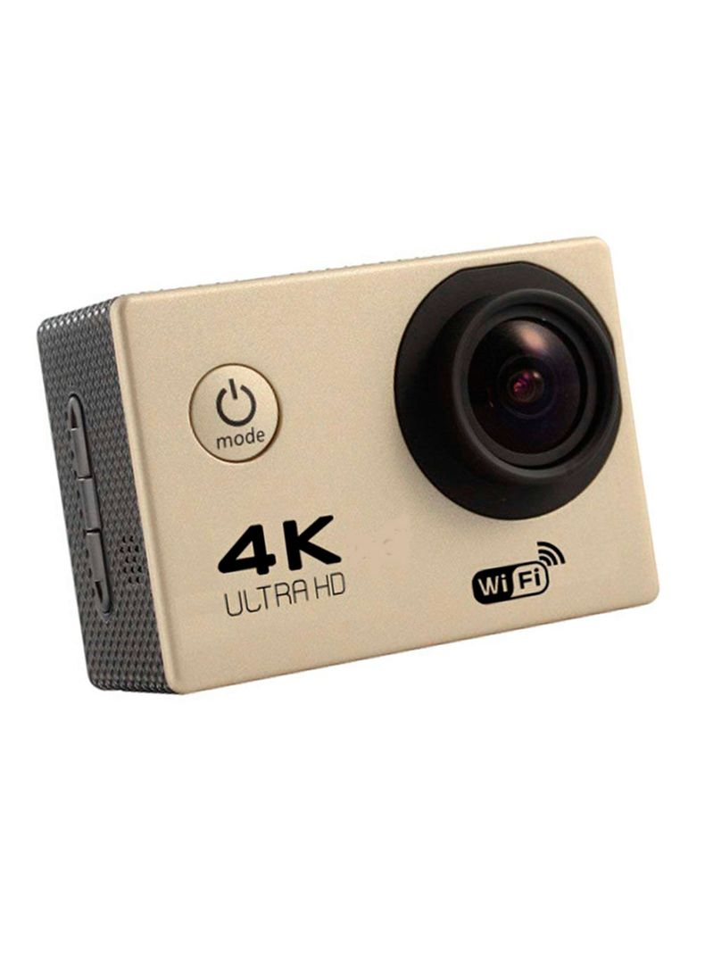 Camara deportiva sumergible 4K dorado-1