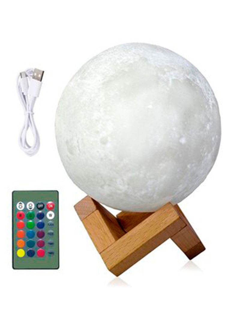 Lampara luna llena 3d colores control remoto-0