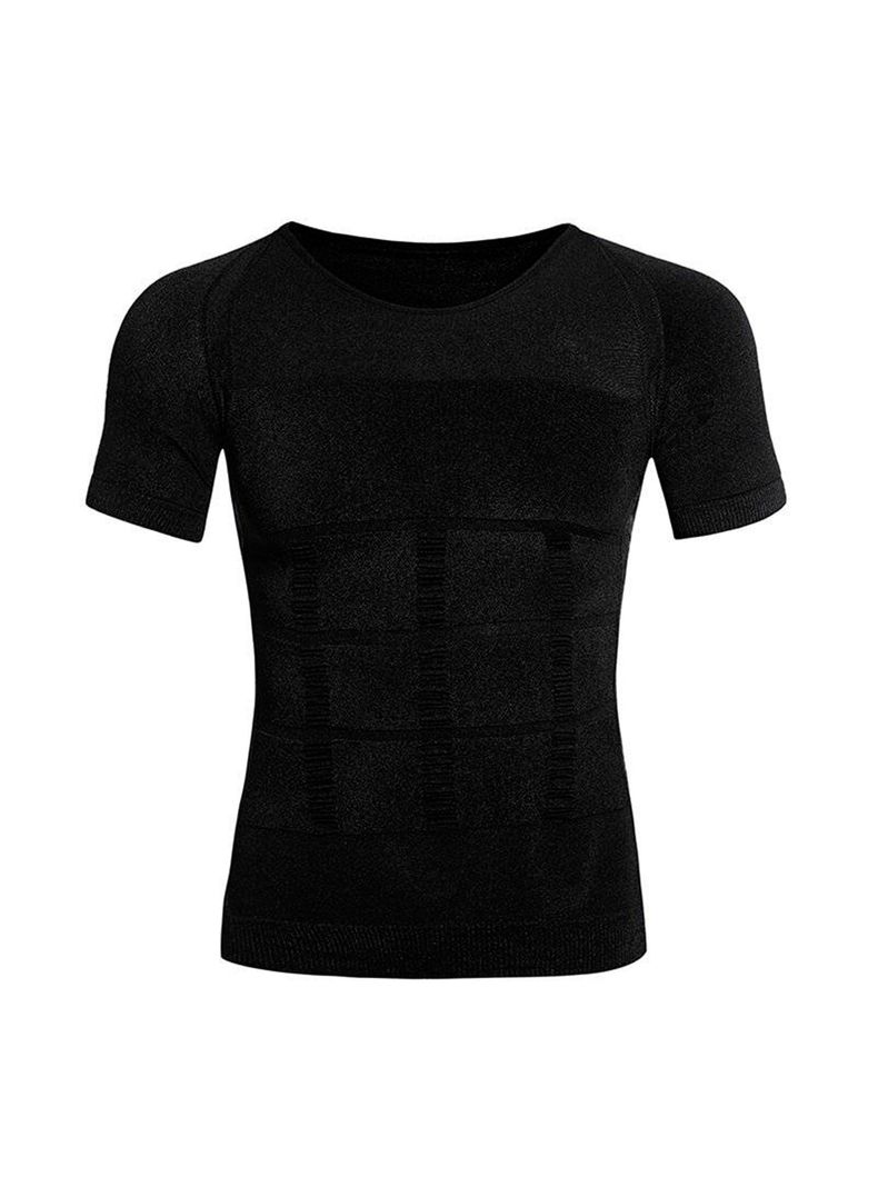 polera moldeadora negro manga corta XL-0