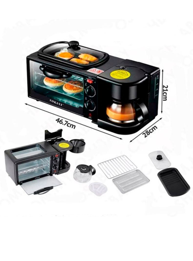 Maquina 3 en 1 para desayunos horno,olla,cafetera-2