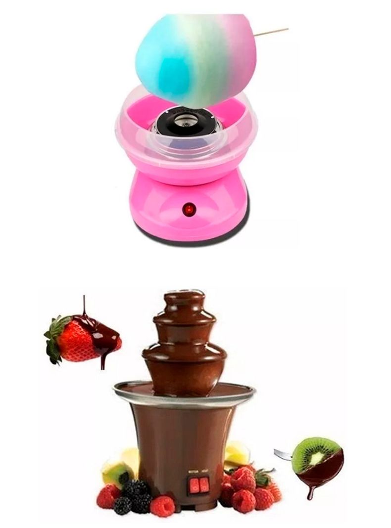 Maquina de algodón + mini chocolatera-1