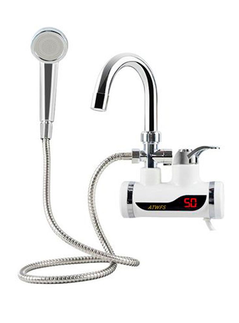 Llave con ducha calienta agua electrico-0