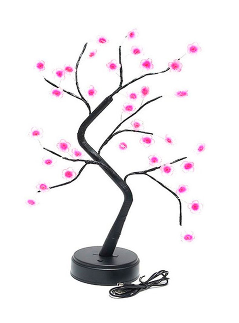 Lampara arbol led cerezo rosa-0