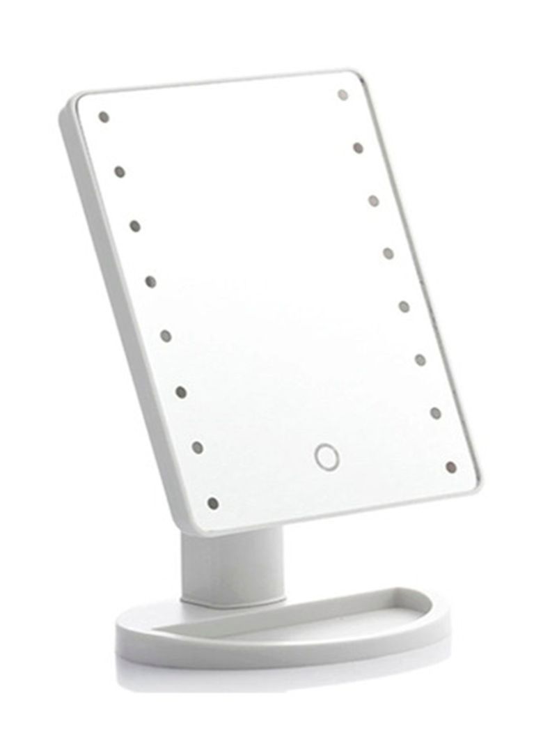 Espejo led maquillaje rotatorio cuadrado-0