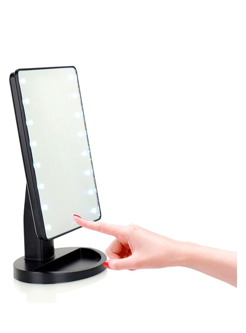 Espejo led maquillaje rotatorio cuadrado-1