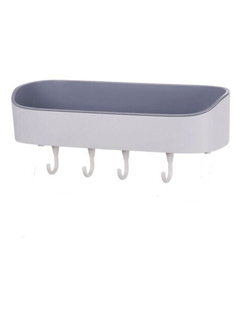 estante colgante con ganchos baño y cocina-0
