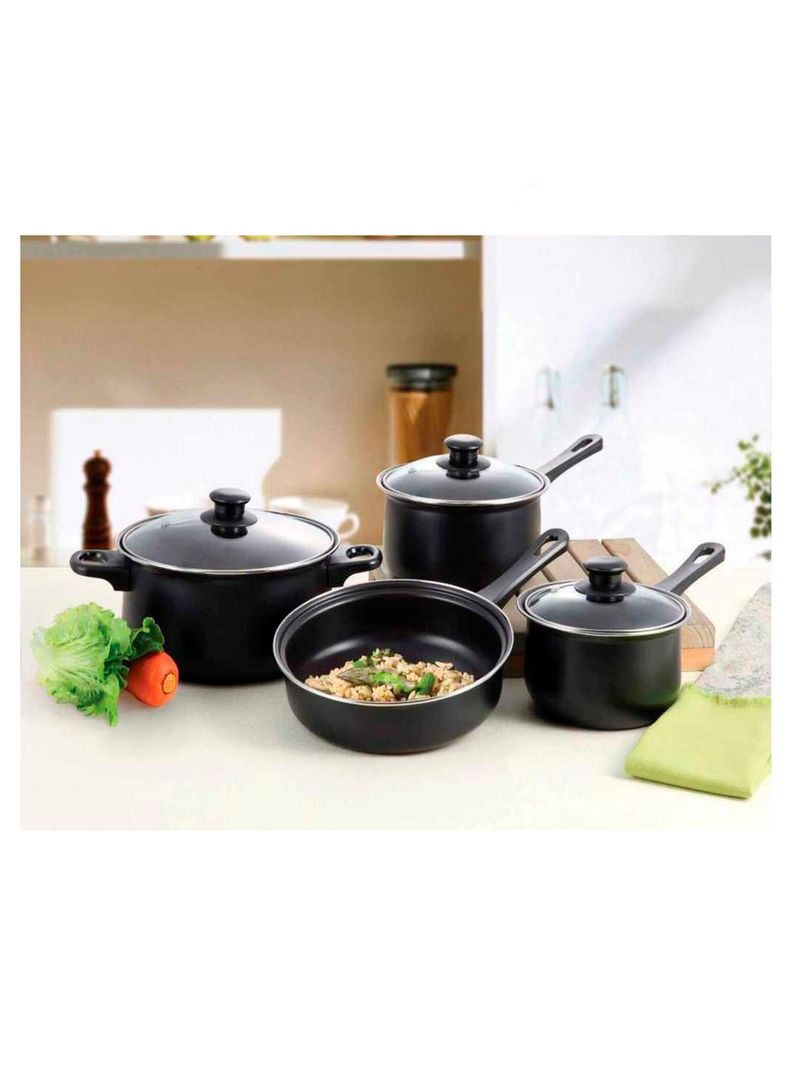 bateria de cocina 7 piezas acero carbono-1