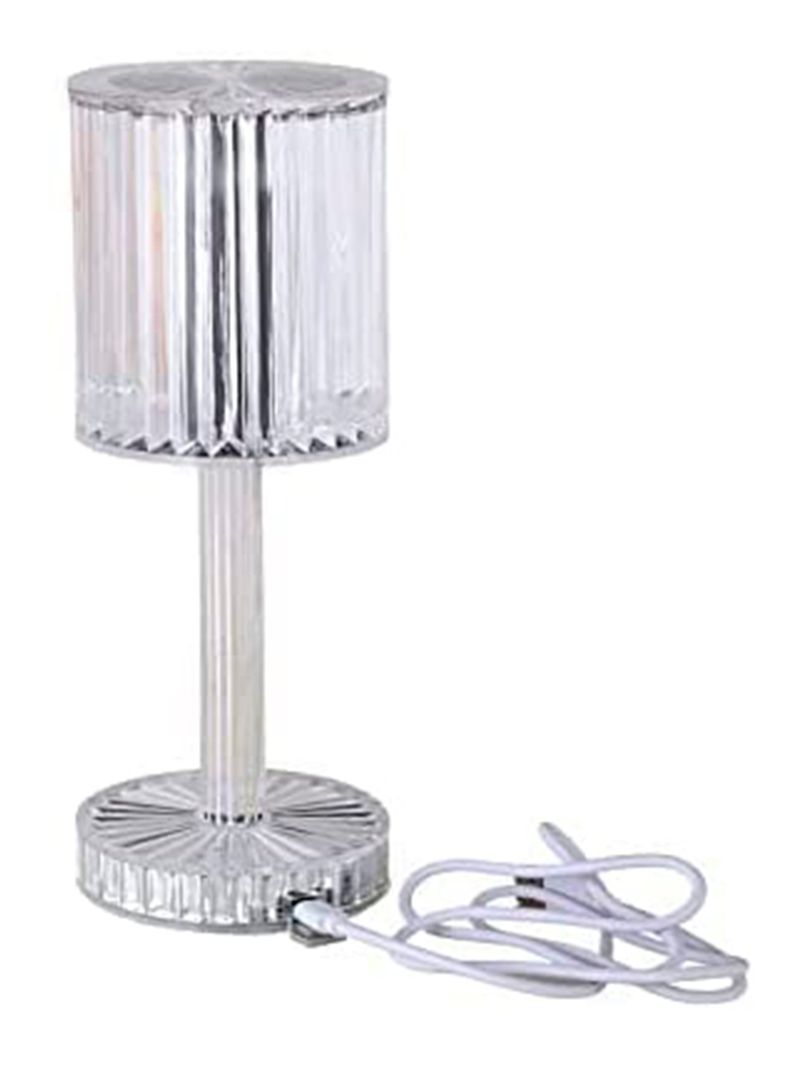 lampara velador cristal led control colores usb -0