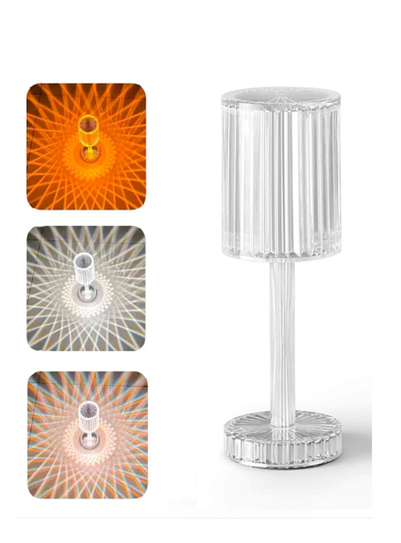 lampara velador cristal led control colores usb -2