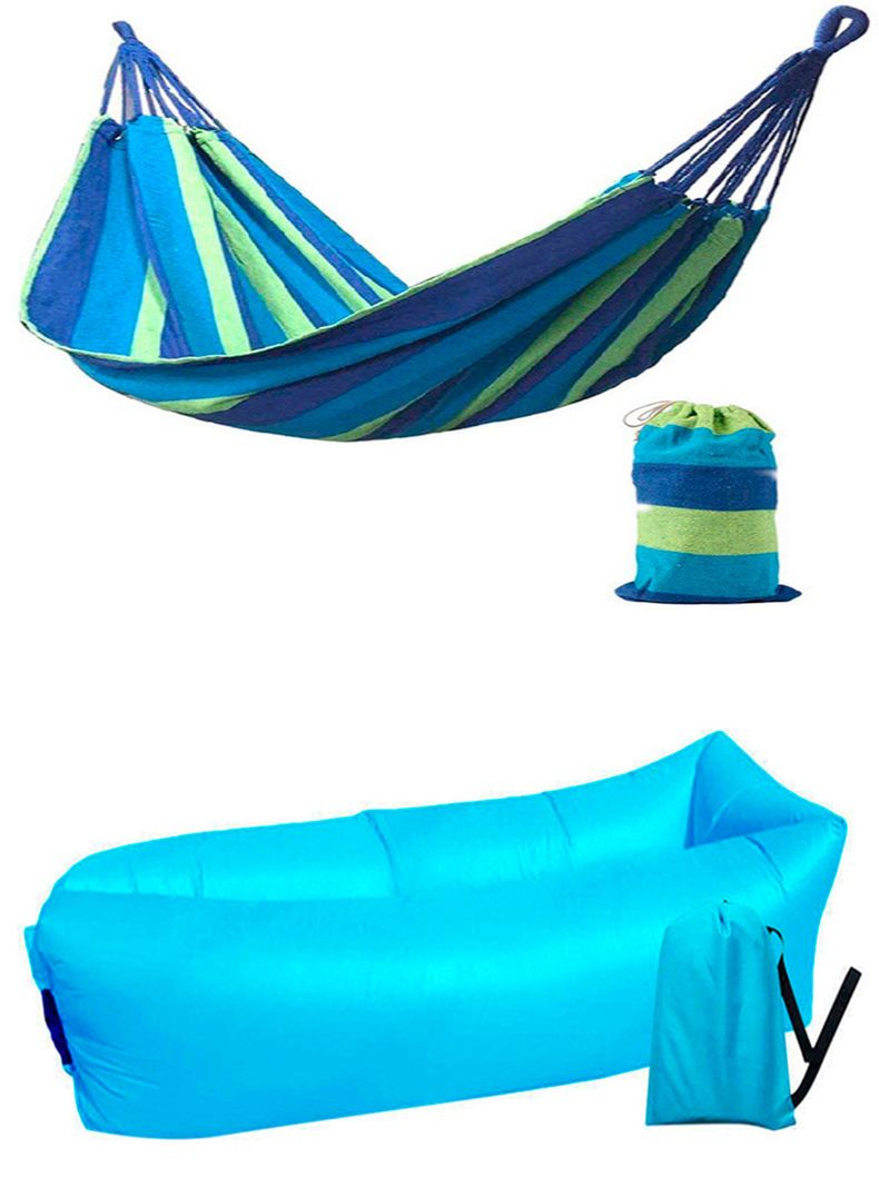 Hamaca colgante + hamaca inflable-0
