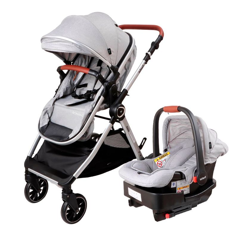 Coches Travel System Romanzo X1-D Gris Infanti-0