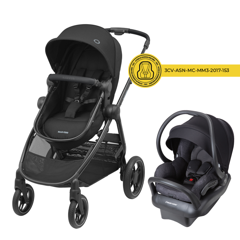 Coche Travel System Zelia 3 Essential Black Maxi Cosi-1