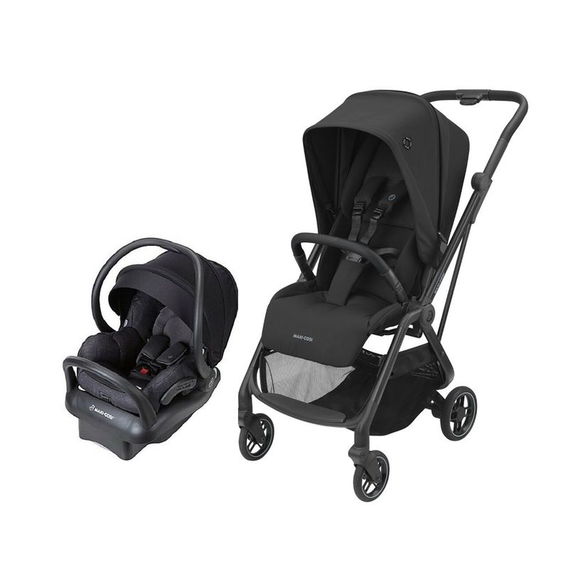 Coche Travel System Leona Essential Black Maxi Cosi-0