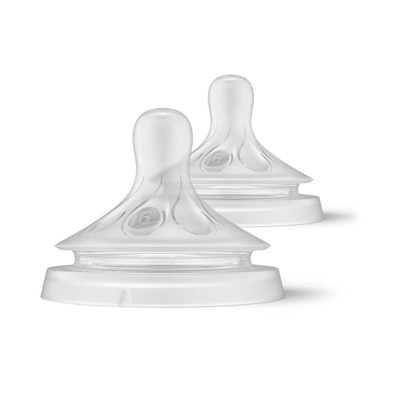 2 Tetinas Natural 3.0 Para Preparados Mas Espesos Blanco
