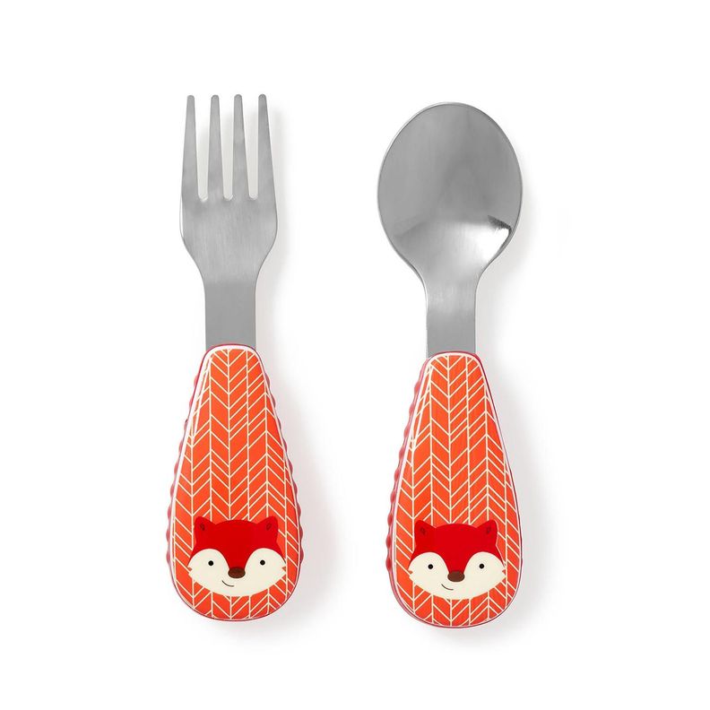 Set Cuchara Y Tenedor Zoo - Fox Skip Hop-0