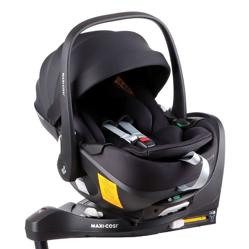 Silla Auto Nido Pebble 360 Pro+ Familyfix 360 Pro Essential Maxi Cosi Negro