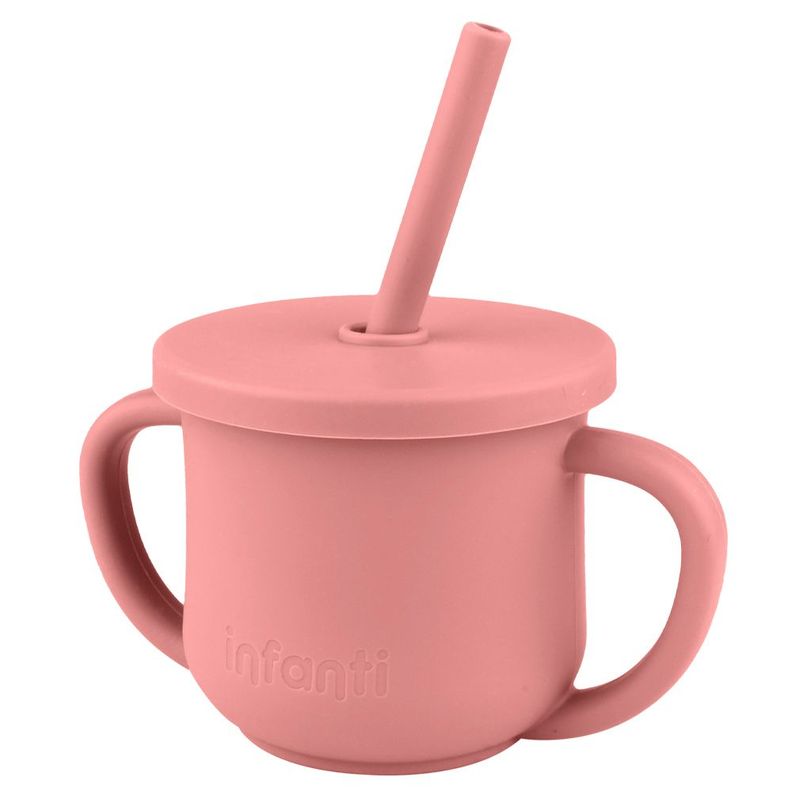 Vaso 2 en 1 Con Asas Rojo Infanti-0