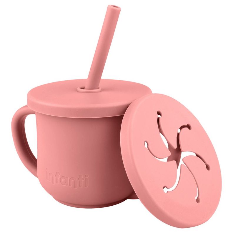 Vaso 2 en 1 Con Asas Rojo Infanti-1