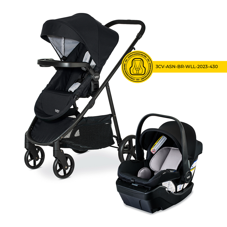 Coche Travel System Brook-Willow Onix Glacier Britax-1