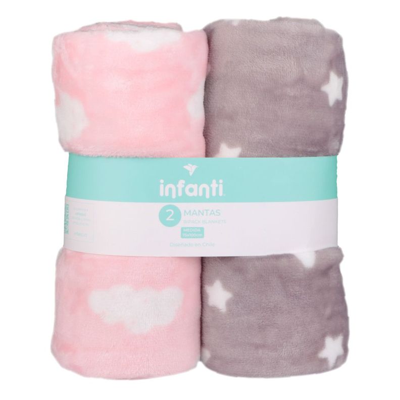 Pack 2 Mantas Niña Infanti-0