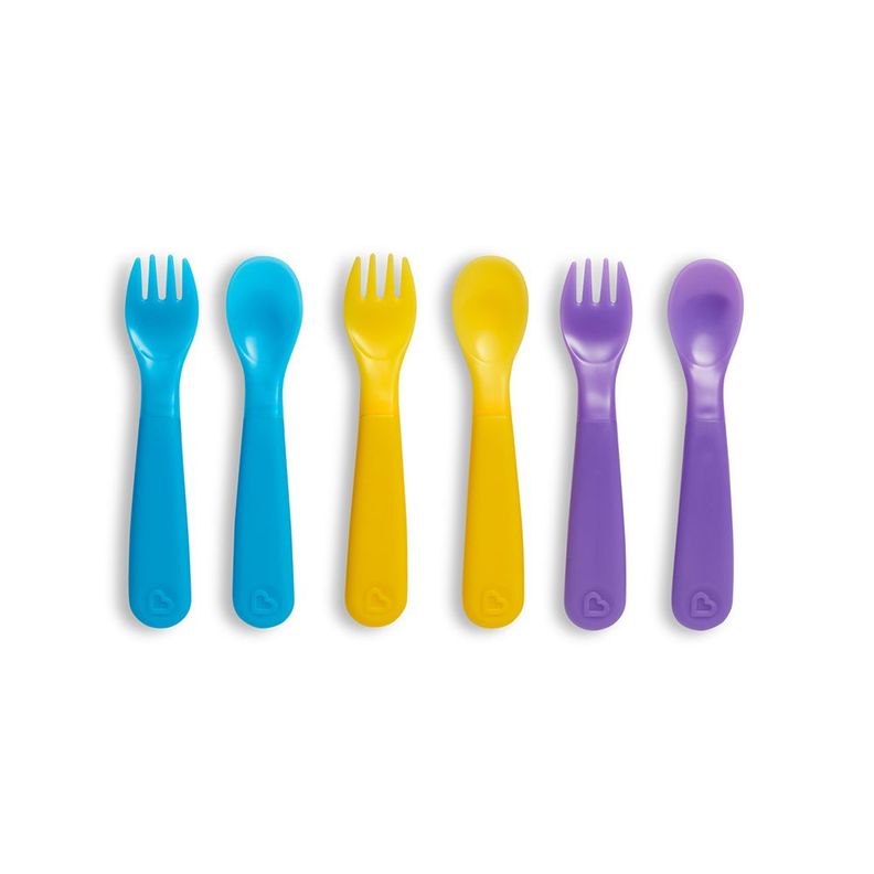Set De Tenedor Y Cucharas Que Cambian De Color (6 Piezas) Munchkin Surtido