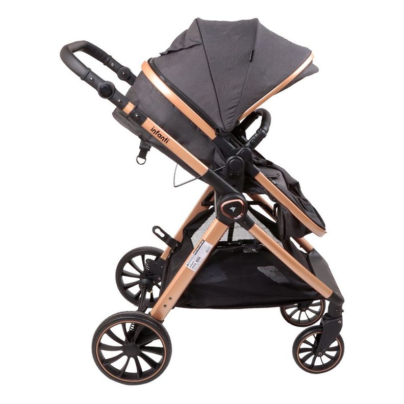 Coches Travel System Romanzo X1-D Negro Bronce Infanti-3