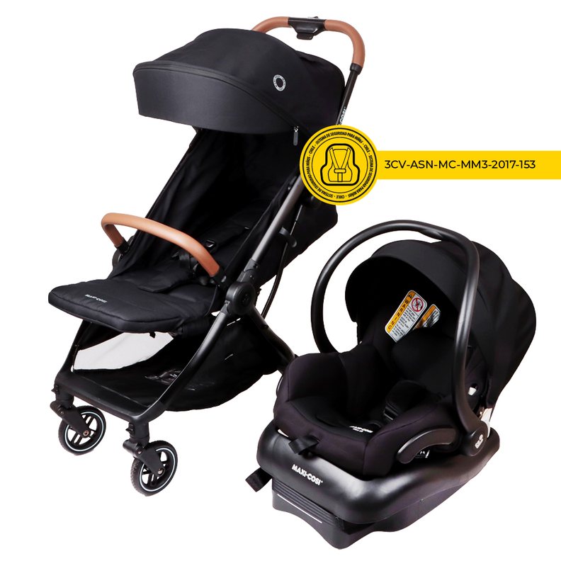 Coche Travel System Eva3 Essential Black Maxi Cosi-1