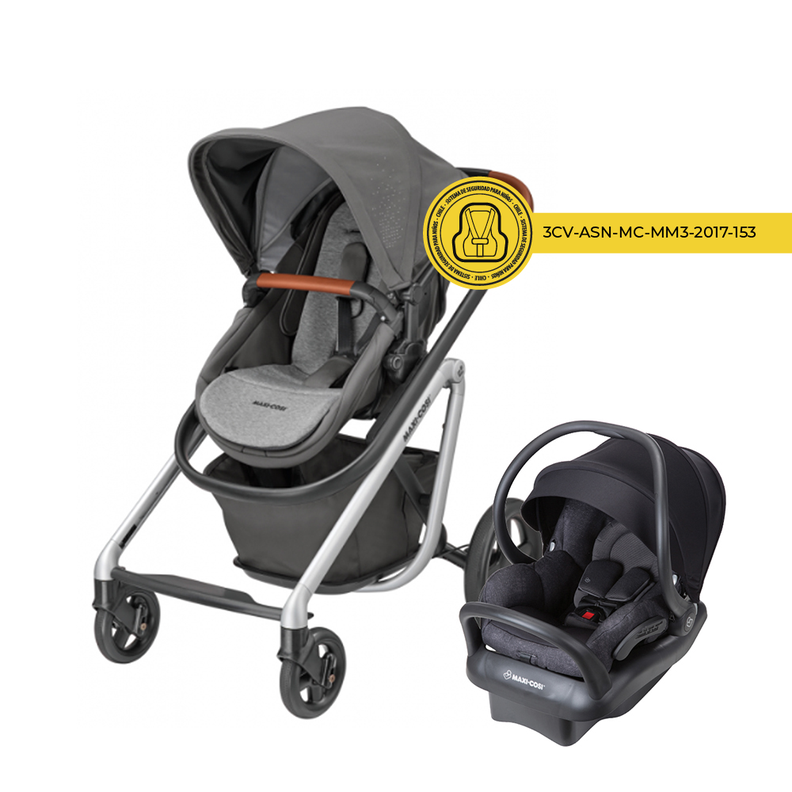 Coche Travel System Lila Nomad Grey/ Mico Max Maxi-Cosi-1