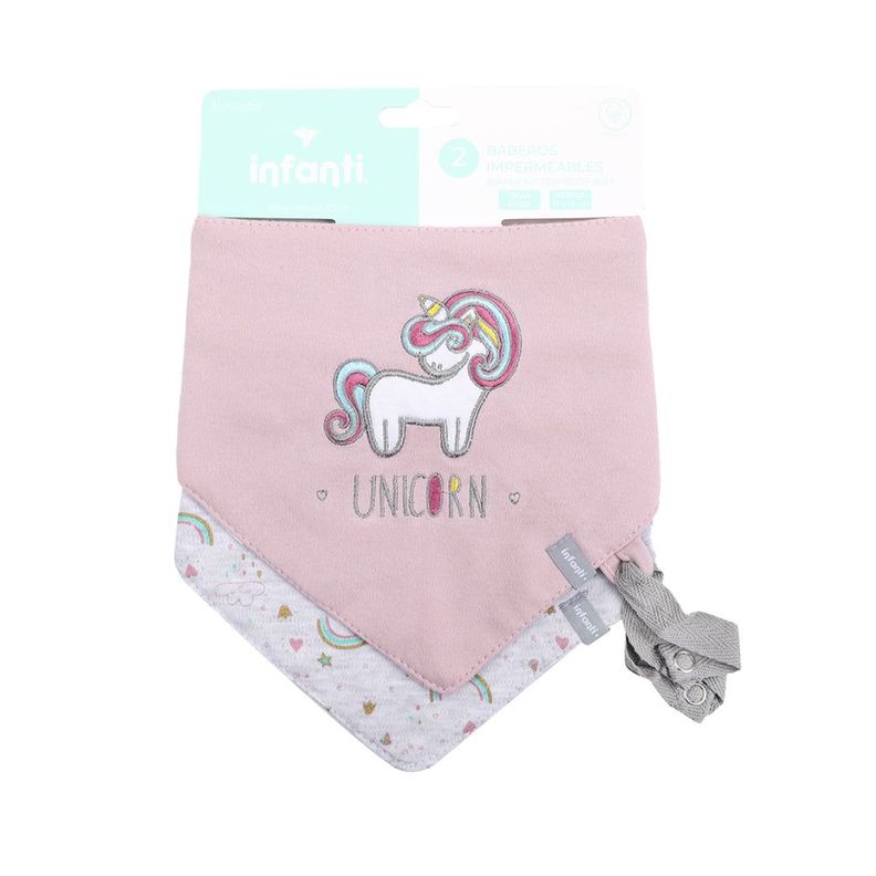 Bipack Baberos Impermeables Unicornio T24 Infanti-1