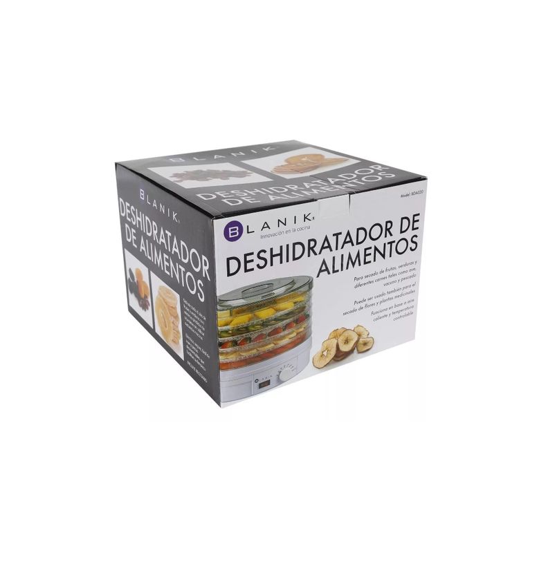 Deshidratador Alimentos Blanik 4niveles 250w Frutas Verduras-5