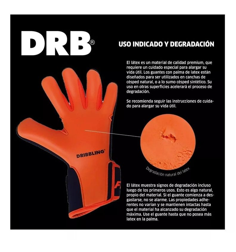 Guantes De Arquero Futbol Adultos Drb Master Entrenamiento-3