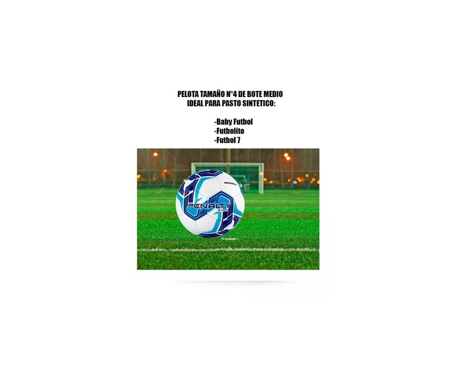 Balon Futbolito Baby Futbol N° 4 Penalty Storm Bote Medio-3