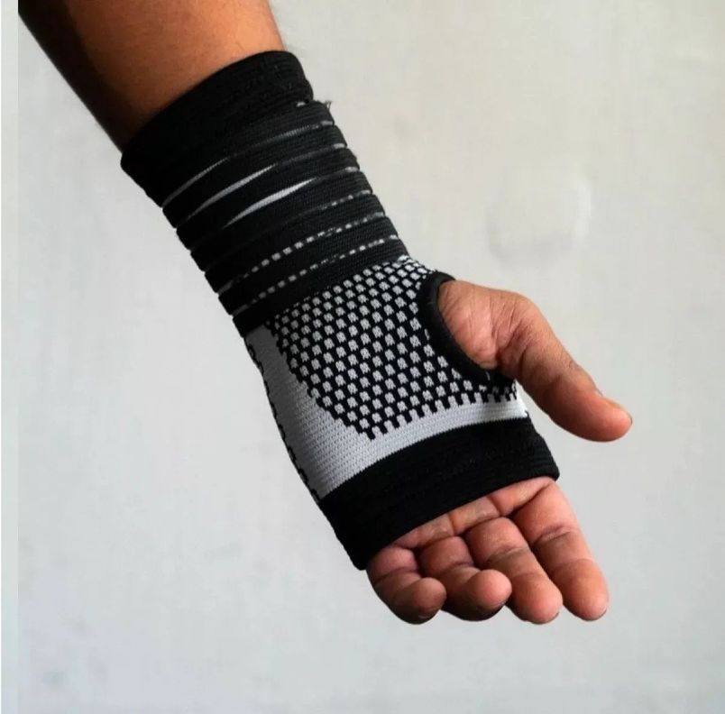 Muñequera Elastica Soporte Compresión Ortopedica Muñeca Mano-5