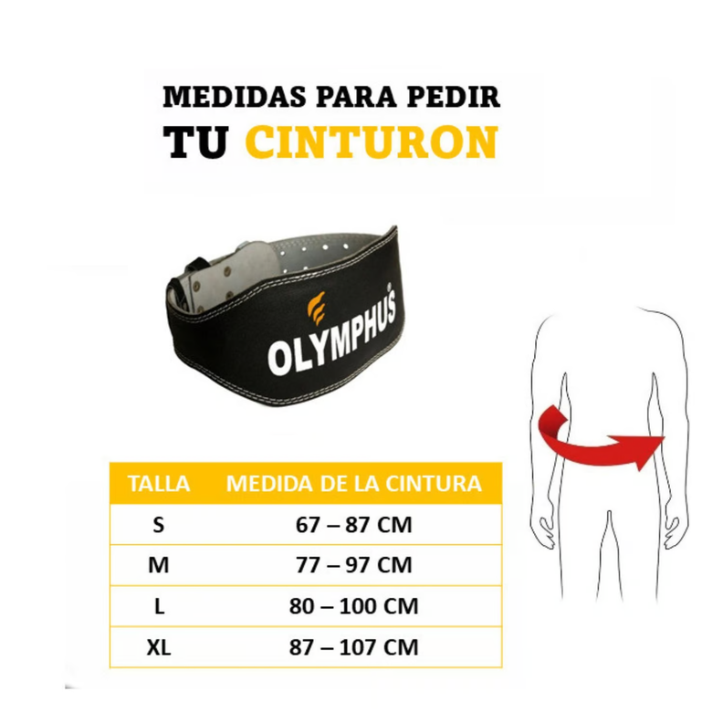 Cinturon Levantamiento Pesas Olymphus Ajustable Gym Gimnasio-2