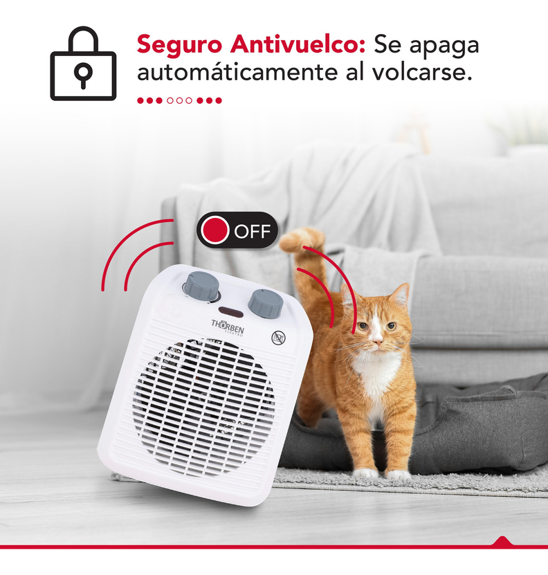 Termoventilador Calefactor Electrico Estufa Thorben Fh 2000-7