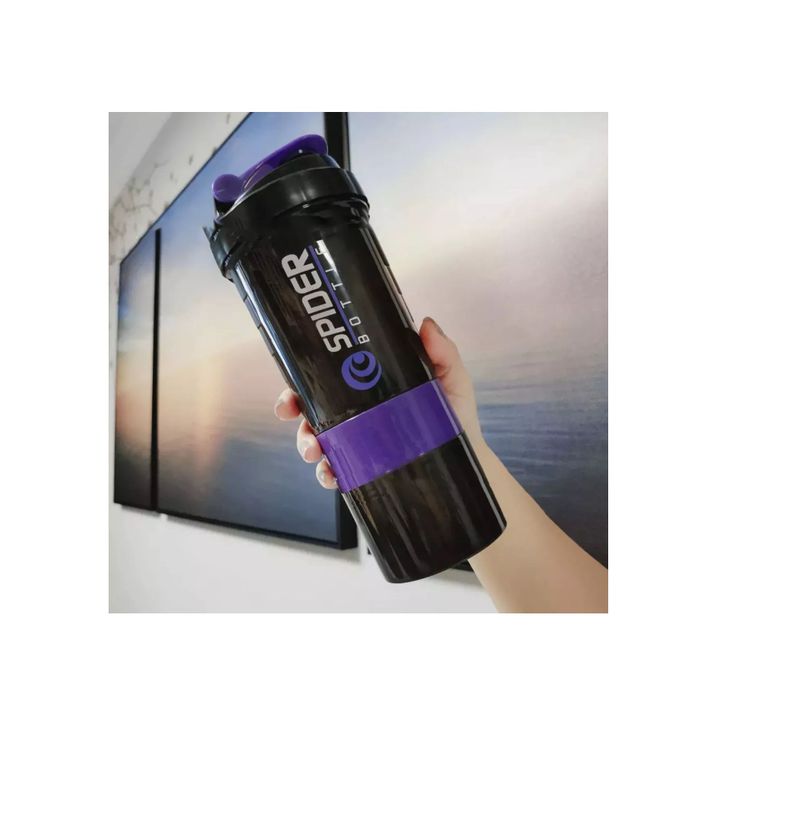 Botella Deportiva Shaker Proteina Mezclador Batidos Fitness-2